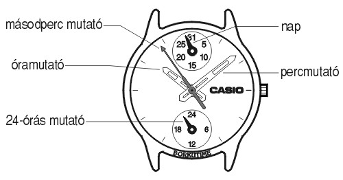 Casio BEM-304D-7A üzemmódjai